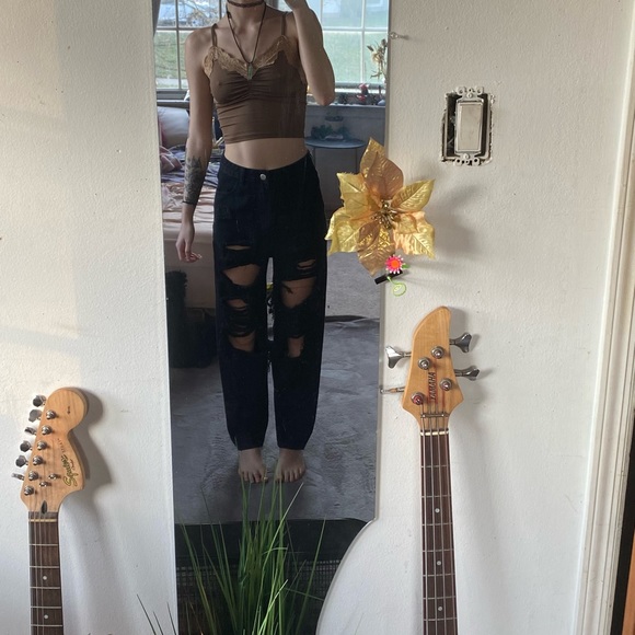 Black Ripped Jeans - Picture 2 of 10